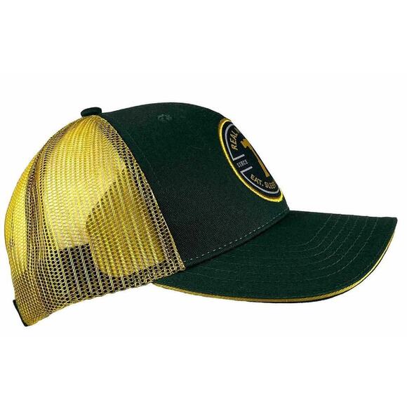 McCoy's Building Supplly Real McCoy Green And Yellow Trucker Snapback Hat Cap - Picture 4 of 6